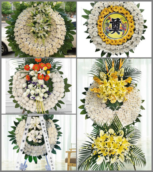 江西上饶鄱阳县谢家滩镇花圈速递